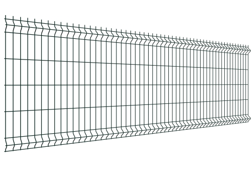 Забор из 3D-панели 1,03х2,5 RAL6005 (зеленый мох) 4 мм