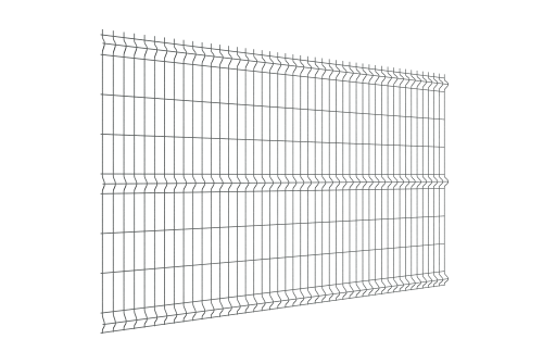 Забор из 3D-панели 1,53х2,5 (оцинкованный) 3,8 мм